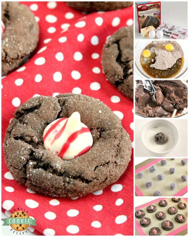 CHOCOLATE PEPPERMINT BLOSSOMS - Family Cookie Recipes