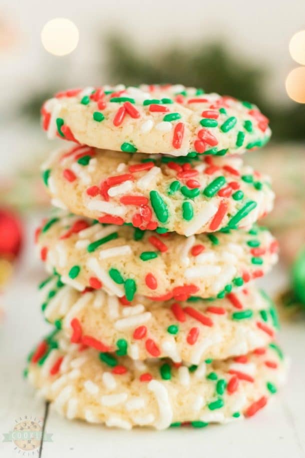 CHRISTMAS SPRINKLE COOKIES - Family Cookie Recipes