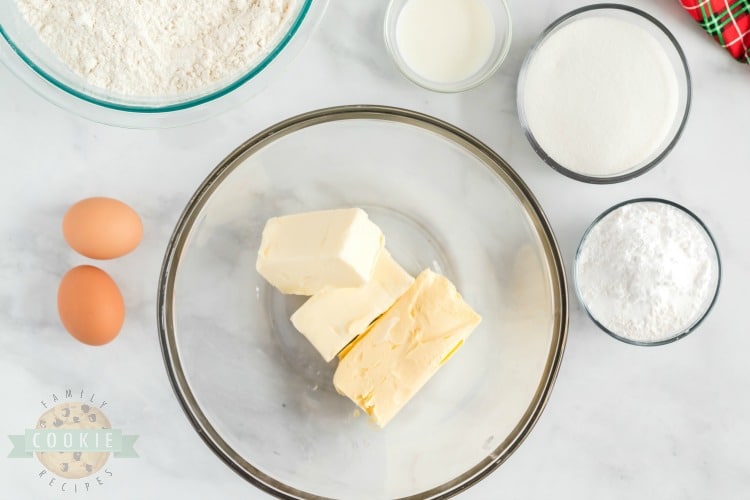 Frosted Rose Sugar Cookies ingredients