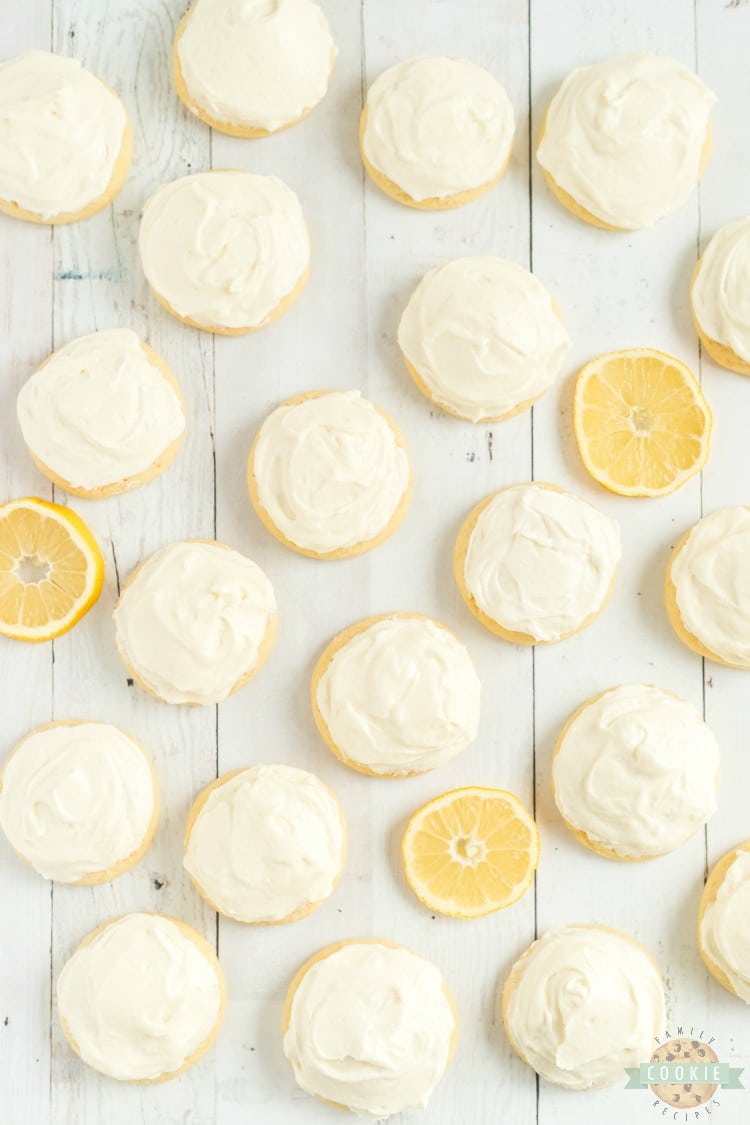 Frosted Lemon Jello Sugar Cookies