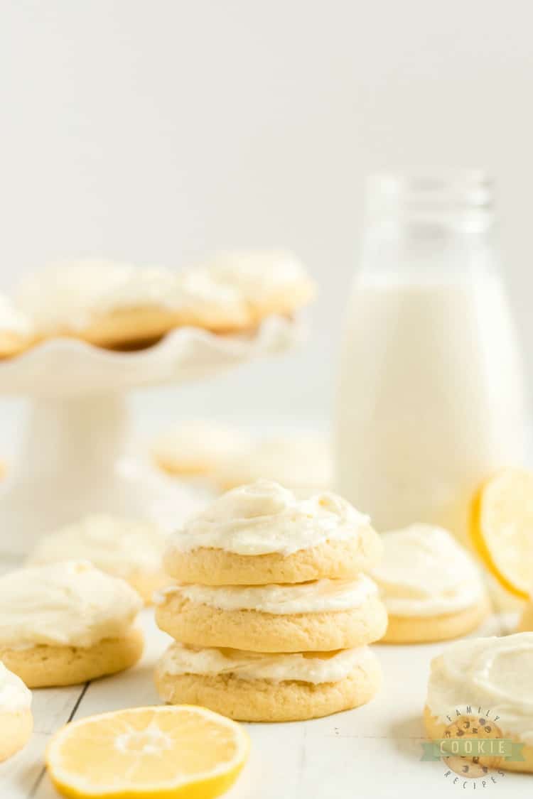 Frosted Lemon Jello Sugar Cookies