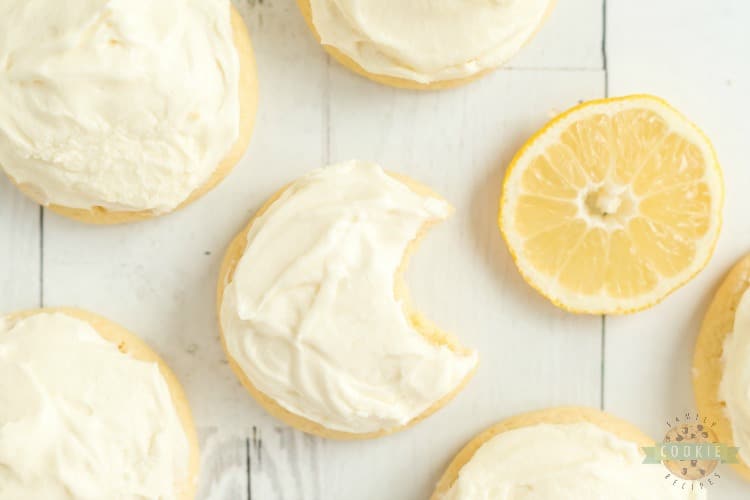 Frosted Lemon Jello Sugar Cookies