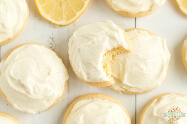 Frosted Lemon Jello Sugar Cookies