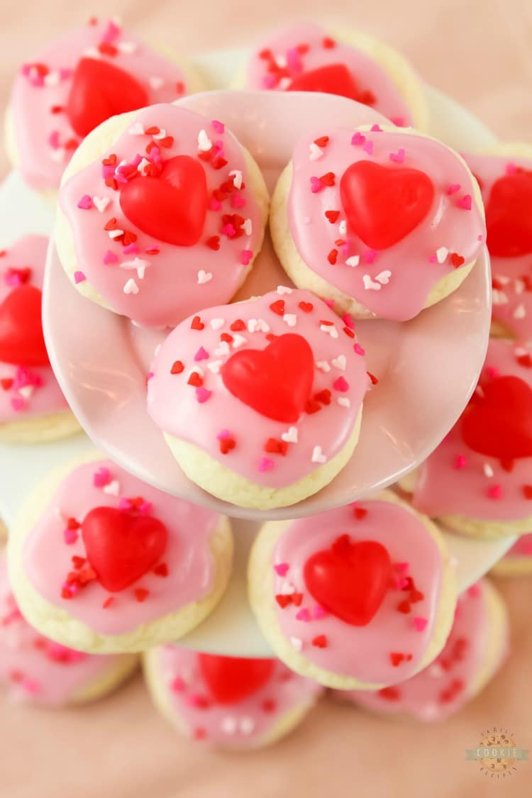 Valentines Cake Mix Cookies.