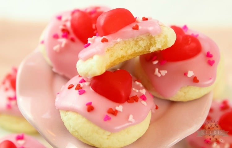 Valentines Cake Mix Cookies
