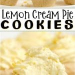 Lemon cream pie cookies are a delicious way to enjoy the tastes of a lemon cream pie without the hassle of pie crust. These lemon cookie cups are easy to grab and go and this lemon cookie recipe makes enough to share.