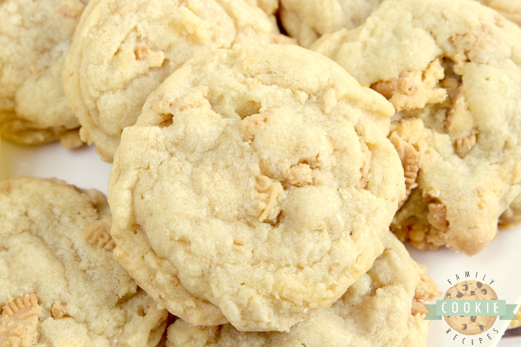 Lemon pudding cookies with crushed up Lemon Oreos