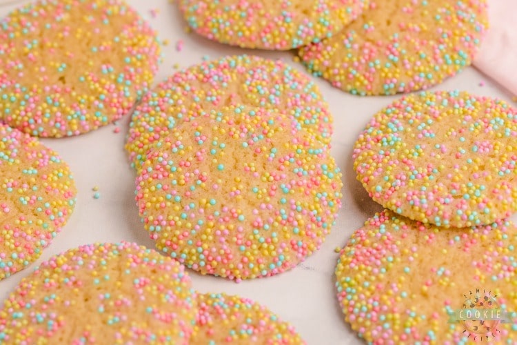 Easter Sprinkle Cookies are a great way to celebrate the holiday with a sweet treat. The colorful sprinkles on a soft and chewy sugar cookie make for a delicious snack that looks as good as it tastes!