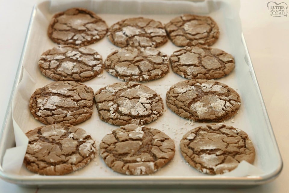 Cinnamon Chocolate Crinkle Cookies recipe