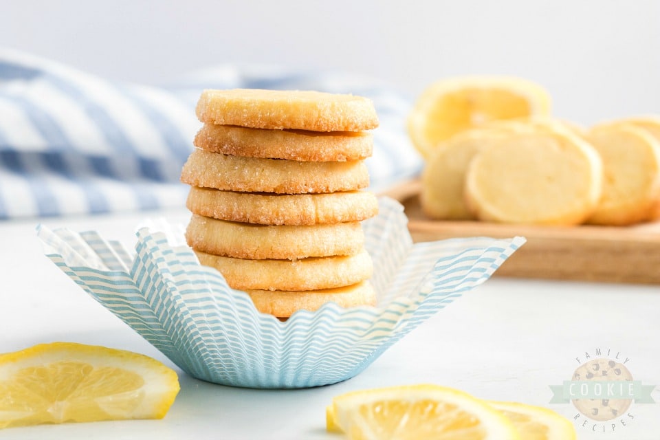 Lemon Slice and Bake Shortbread Cookies