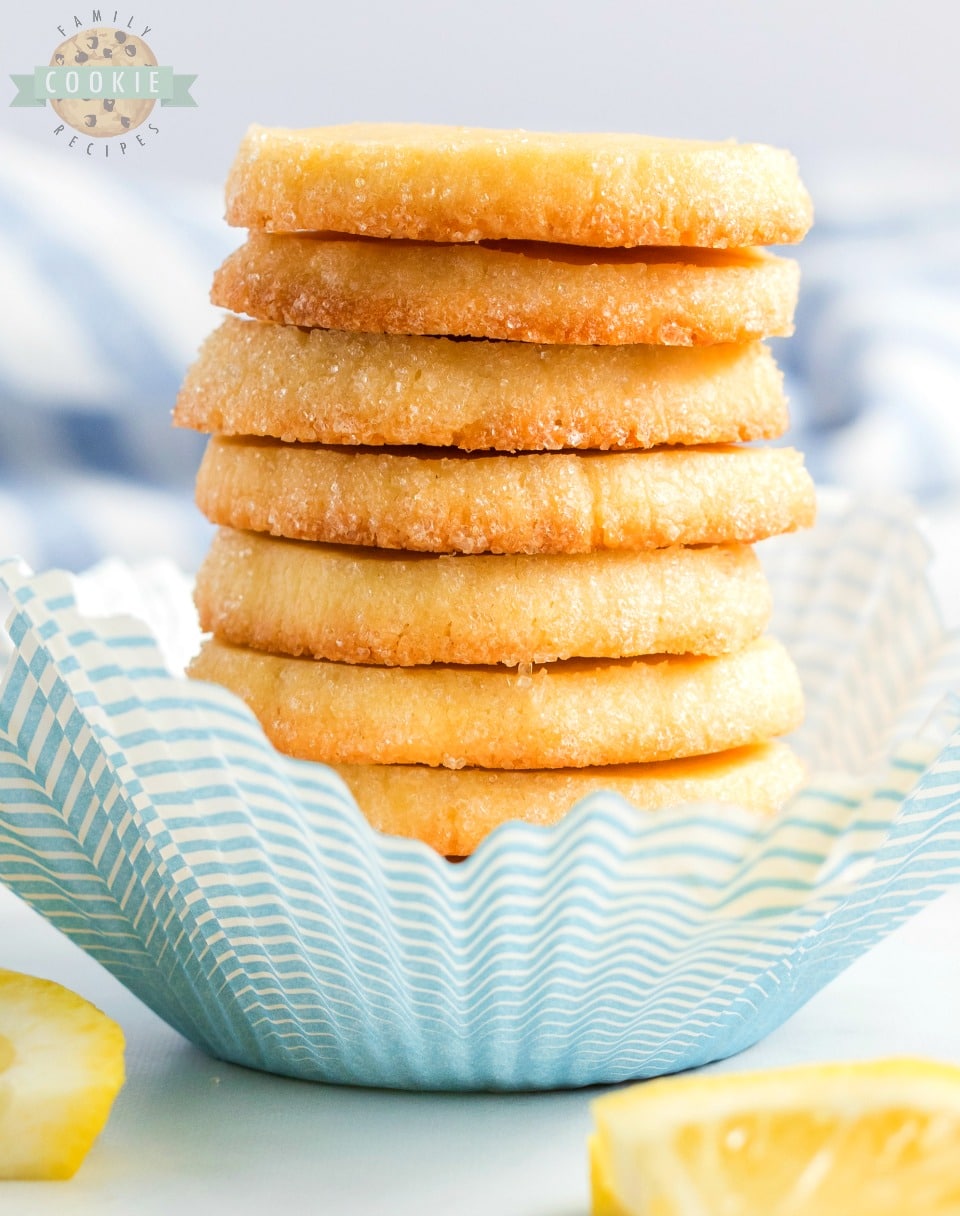 Lemon Slice and Bake Shortbread cookies