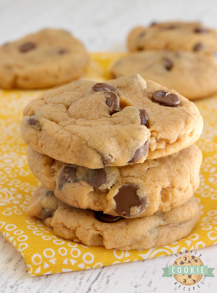 Butterscotch Chocolate Chip Cookies made with butterscotch pudding mix and milk chocolate chips. Amazingly soft and chewy cookies bursting with butterscotch flavor.