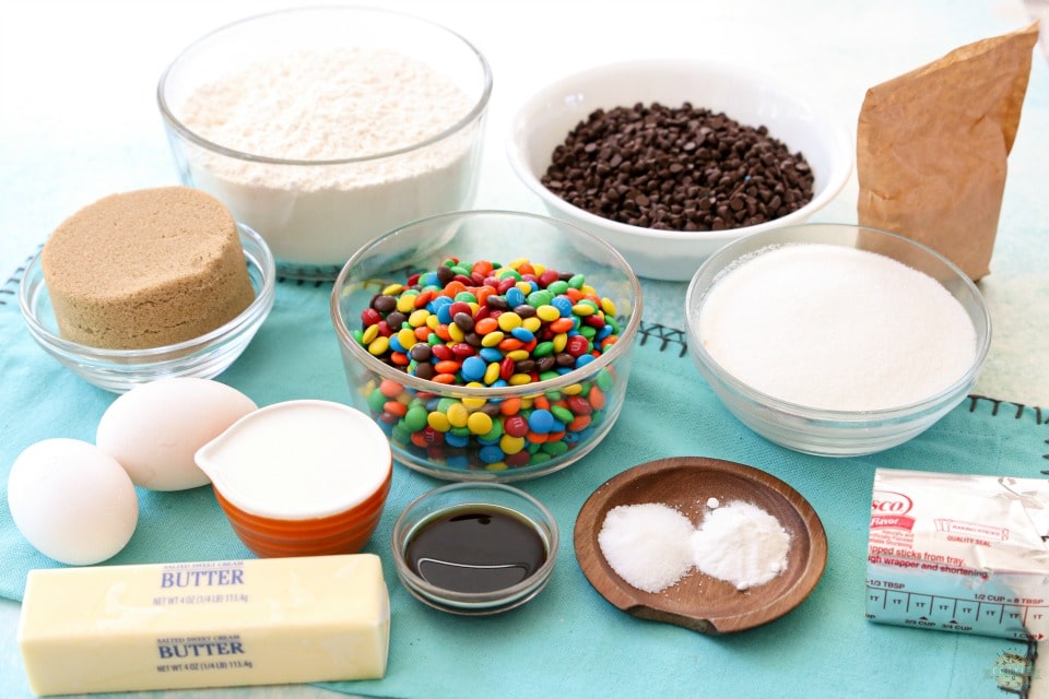 Best M&M Cookies ingredients