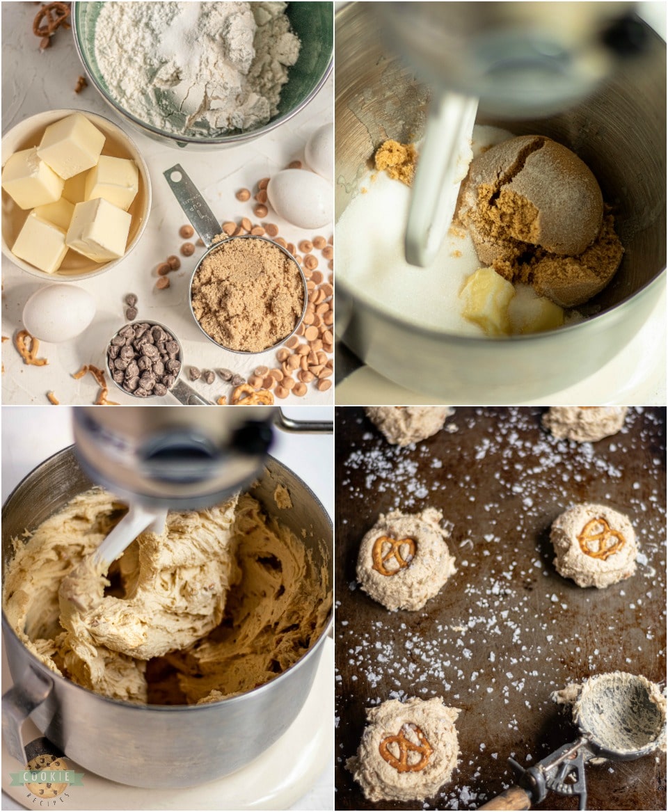 how to make Salted Butterscotch Pretzel Cookies recipe