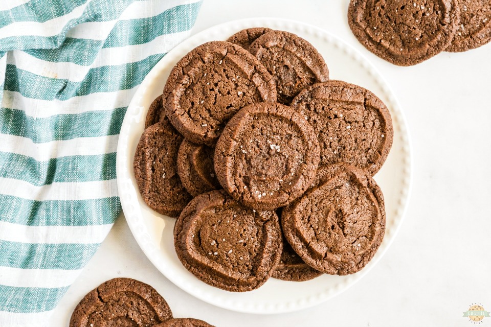 Salted Chocolate Shortbread Cookies recipe