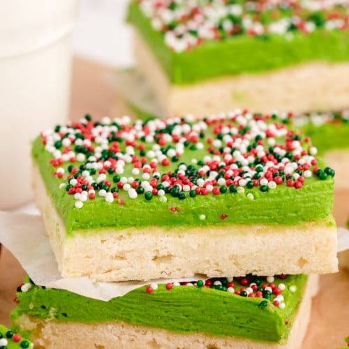 CHRISTMAS SUGAR COOKIE BARS Family Cookie Recipes