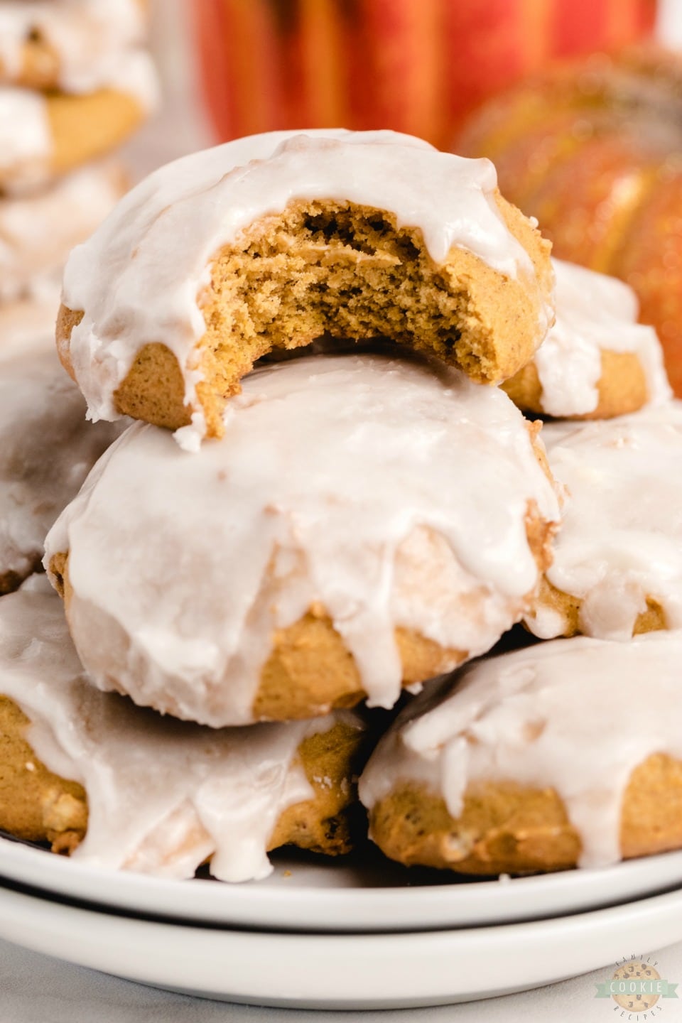 Glazed Pumpkin Cookies