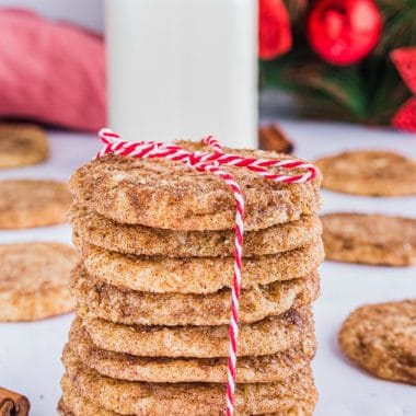 Holiday Gingerbread Spiced Snickerdoodle Cookies