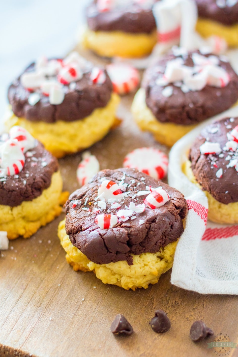 Peppermint Fudge Sugar Cookie recipe