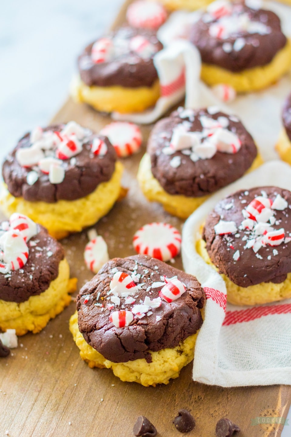 Peppermint Fudge Sugar Cookie recipe