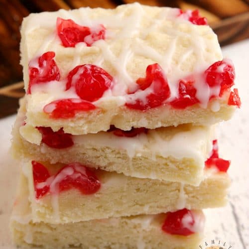 CHERRY ALMOND COOKIE BARS - Family Cookie Recipes