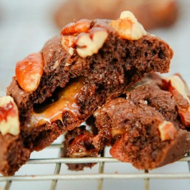 Chocolate Turtle Cookies recipe