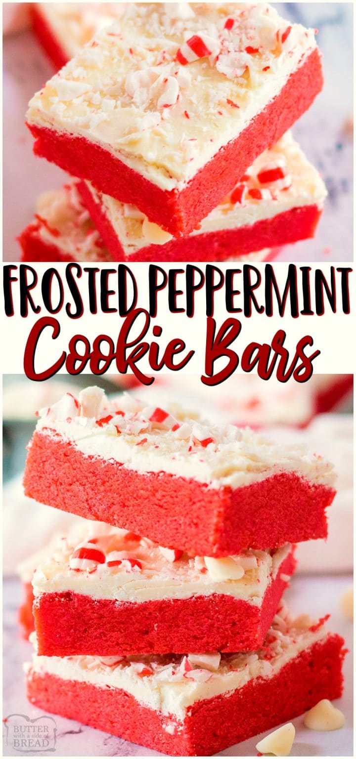 PEPPERMINT COOKIE BARS - Family Cookie Recipes