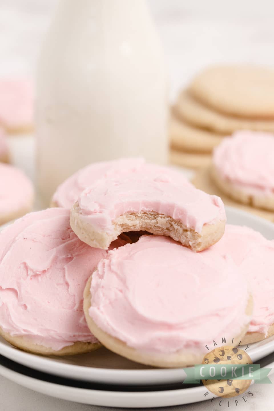 Cream Cheese Sugar Cookies are soft, thick and easily the best sugar cookie recipe I've ever tried. These sugar cookies hold their shape when baked and they are moist and perfectly sweet too!