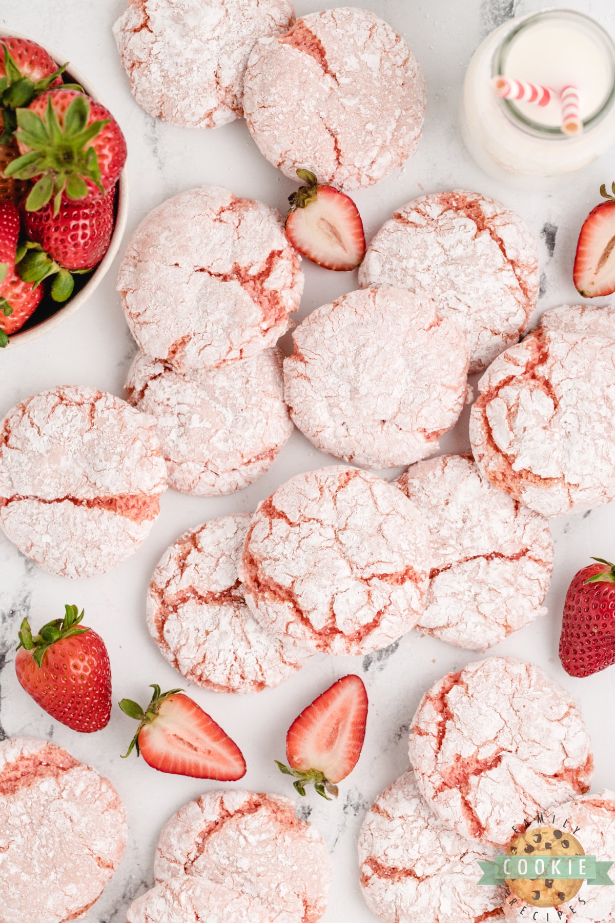 Strawberry Cool Whip Cookies