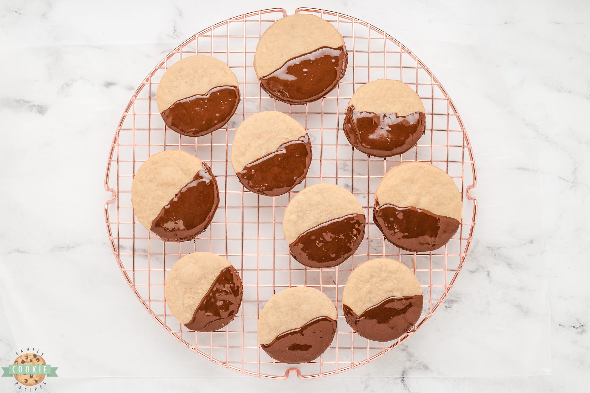 brown sugar shortbread cookies on a cooling rack