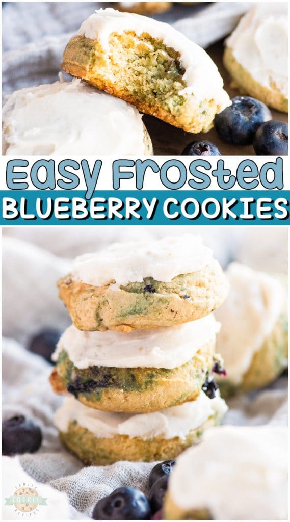 FROSTED BLUEBERRY COOKIES - Family Cookie Recipes