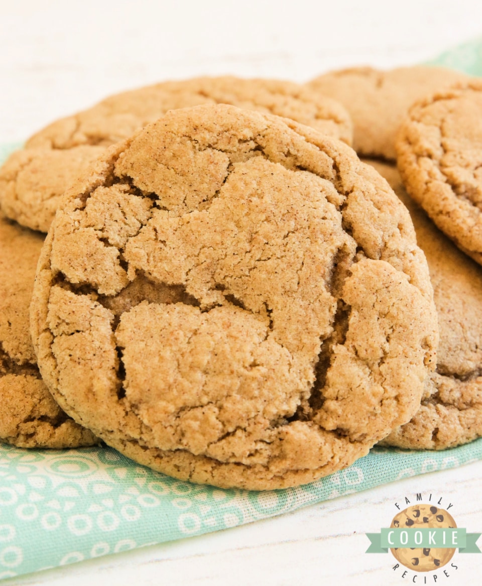 Cinnamon Oatmeal Cookies are soft, chewy and packed with oat flour and ground cinnamon. My new favorite oatmeal cookie recipe!