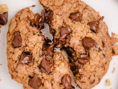 homemade neiman marcus cookies broken in half