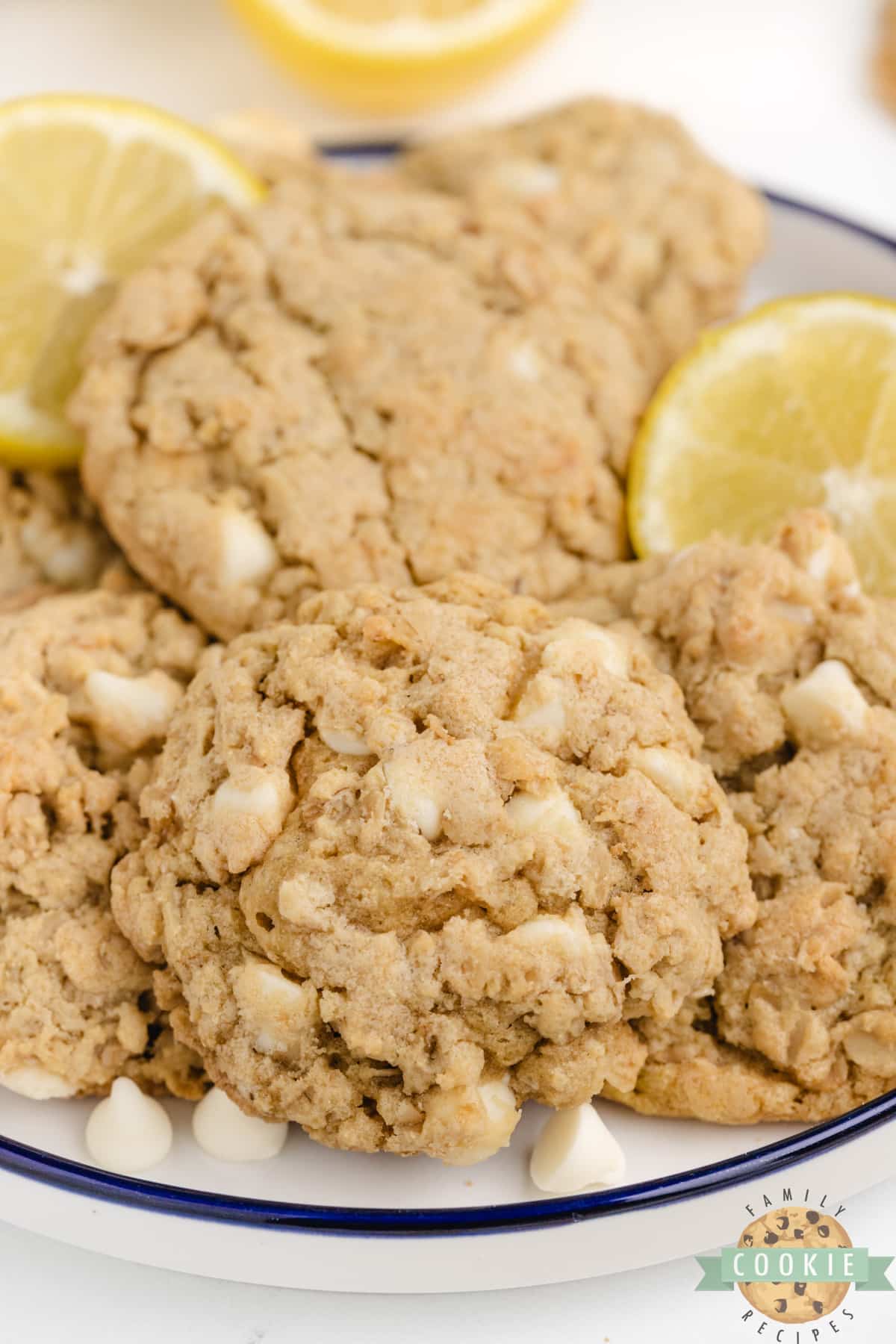 Lemon Oatmeal Cookies are soft, chewy, and made with lemon pudding mix and white chocolate chips! Easy oatmeal cookie recipe with a ton of lemon flavor!