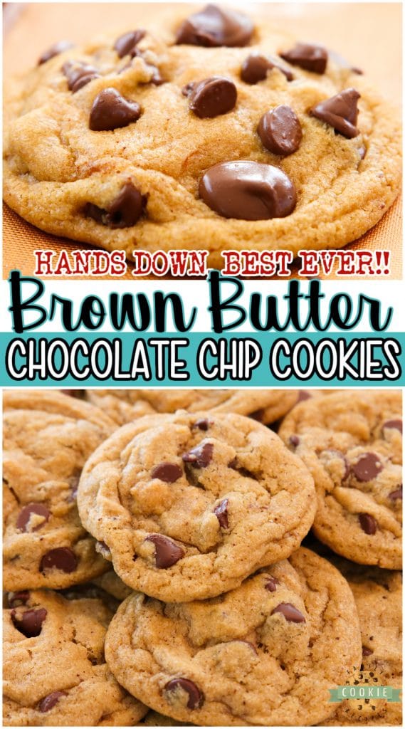 BEST BROWN BUTTER CHOCOLATE CHIP COOKIES - Family Cookie Recipes