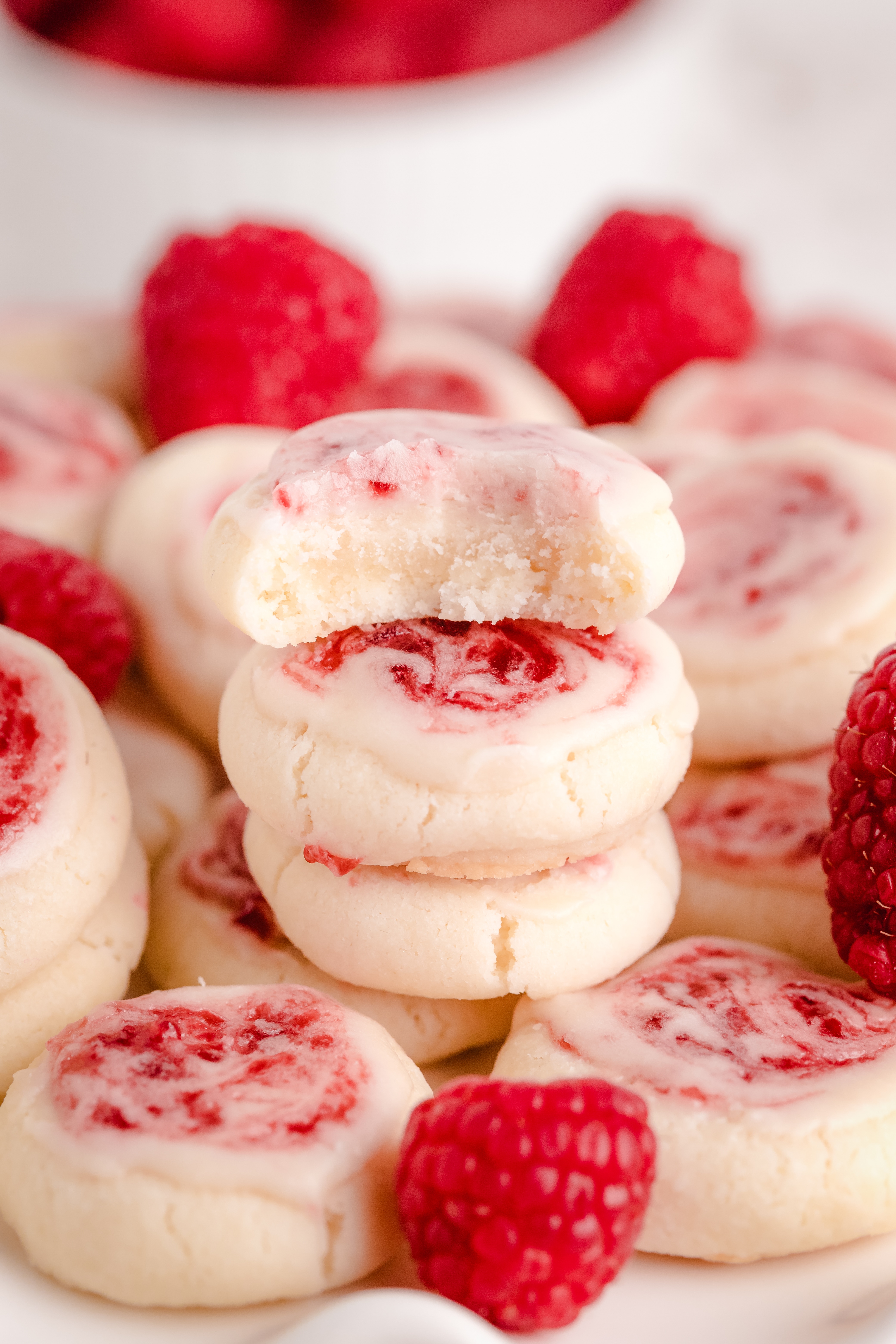 Raspberry Meltaway Cookies.