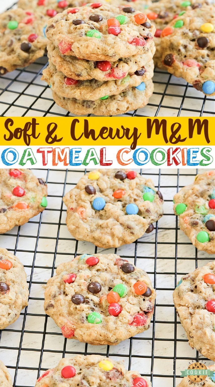 M&M OATMEAL COOKIES - Family Cookie Recipes
