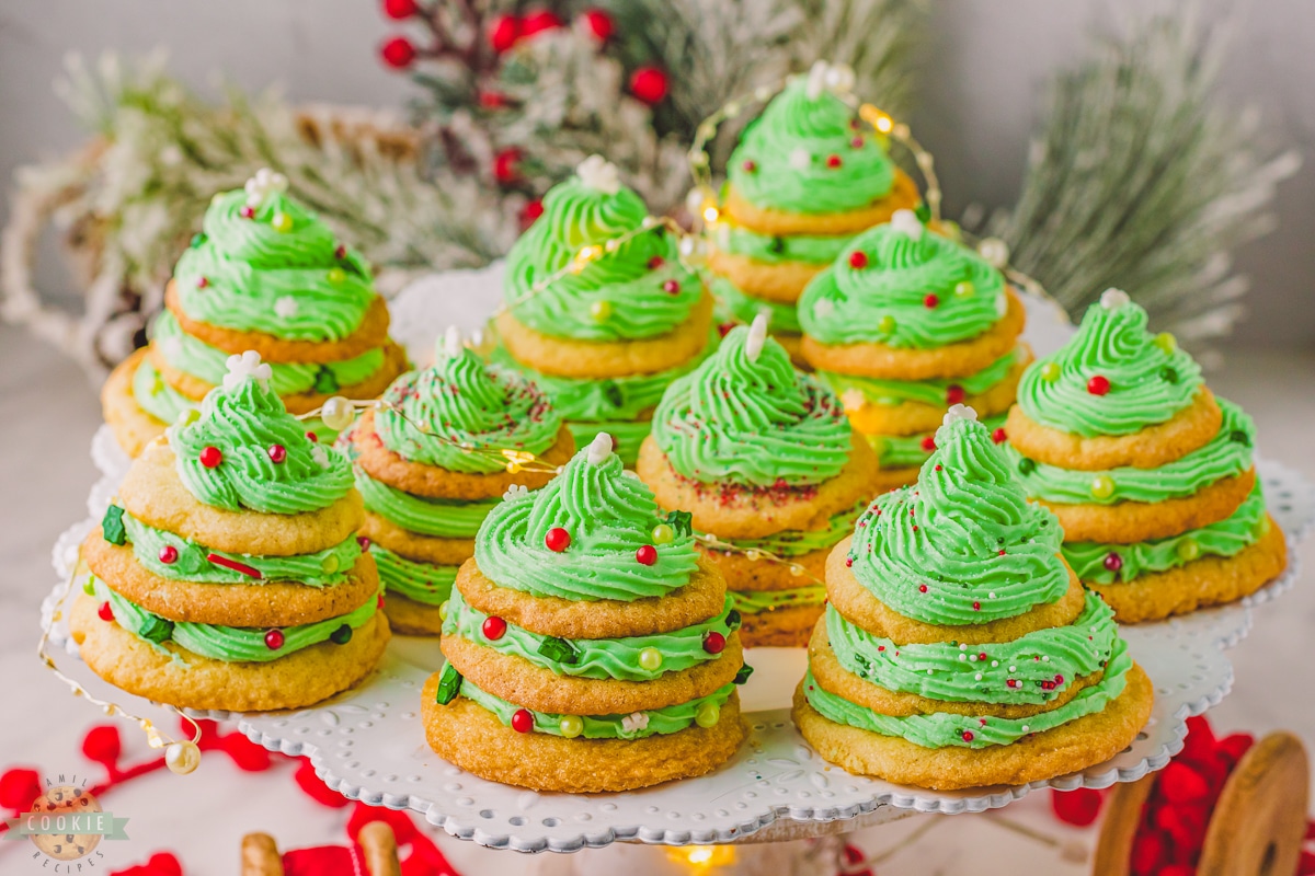 christmas tree stack cookies