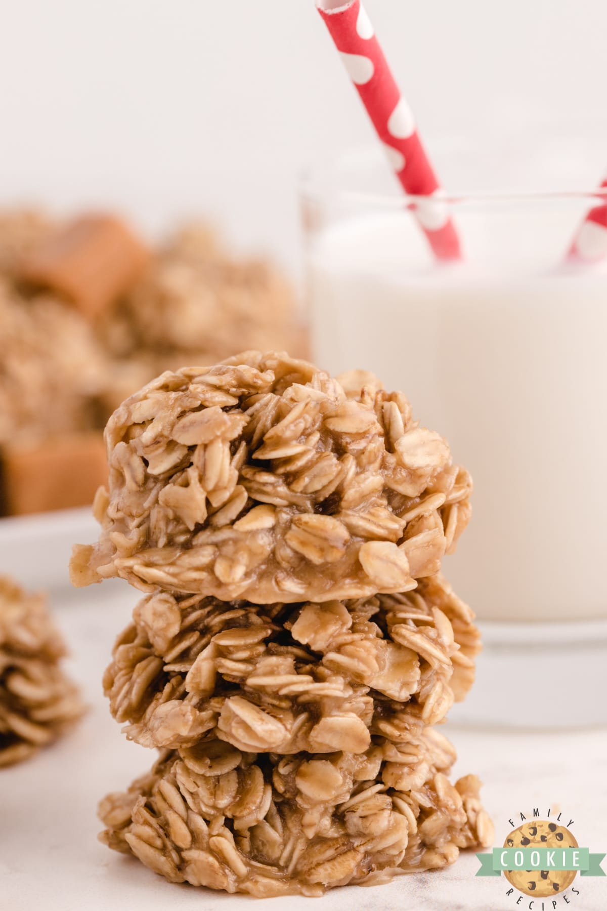 Caramel Oatmeal No Bake Cookies are made with a few simple ingredients and take less than 5 minutes to make! Best no bake cookie recipe made with oats and melted caramel. 