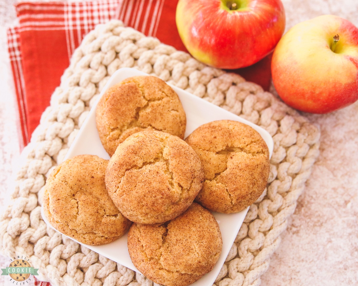 apple cider snickerdoodles