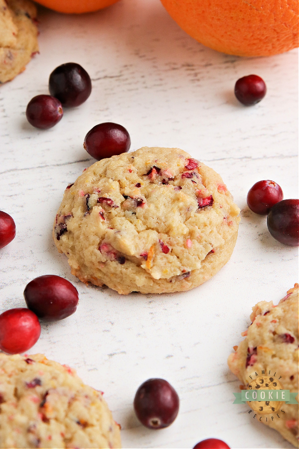 Cranberry Orange Cookies are soft, chewy and packed with orange flavor and fresh cranberries. The perfect cookie recipe for fall! 