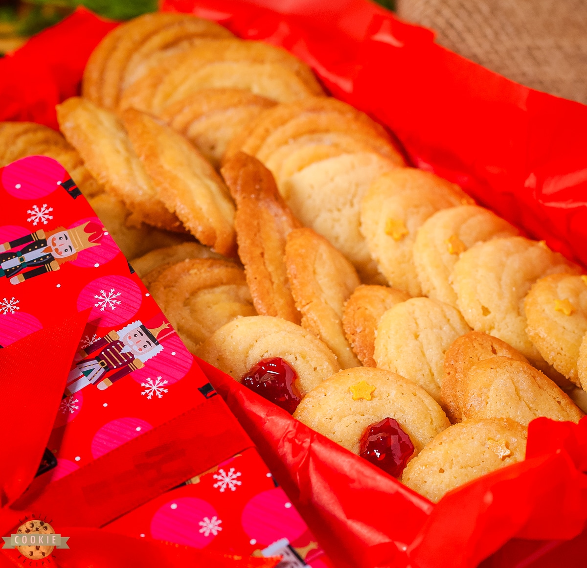 This butter cookie recipe tastes just like the Danish cookies in