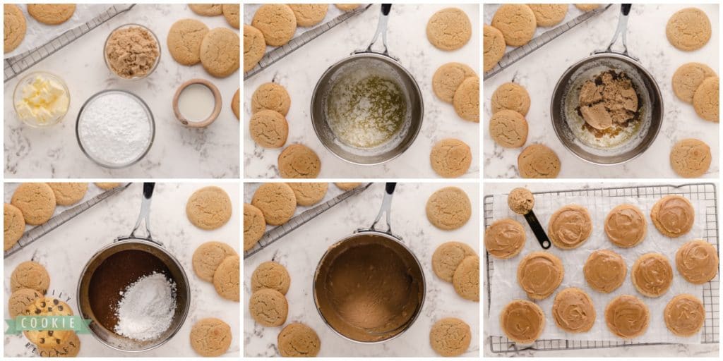 How to make a brown sugar frosting for cookies