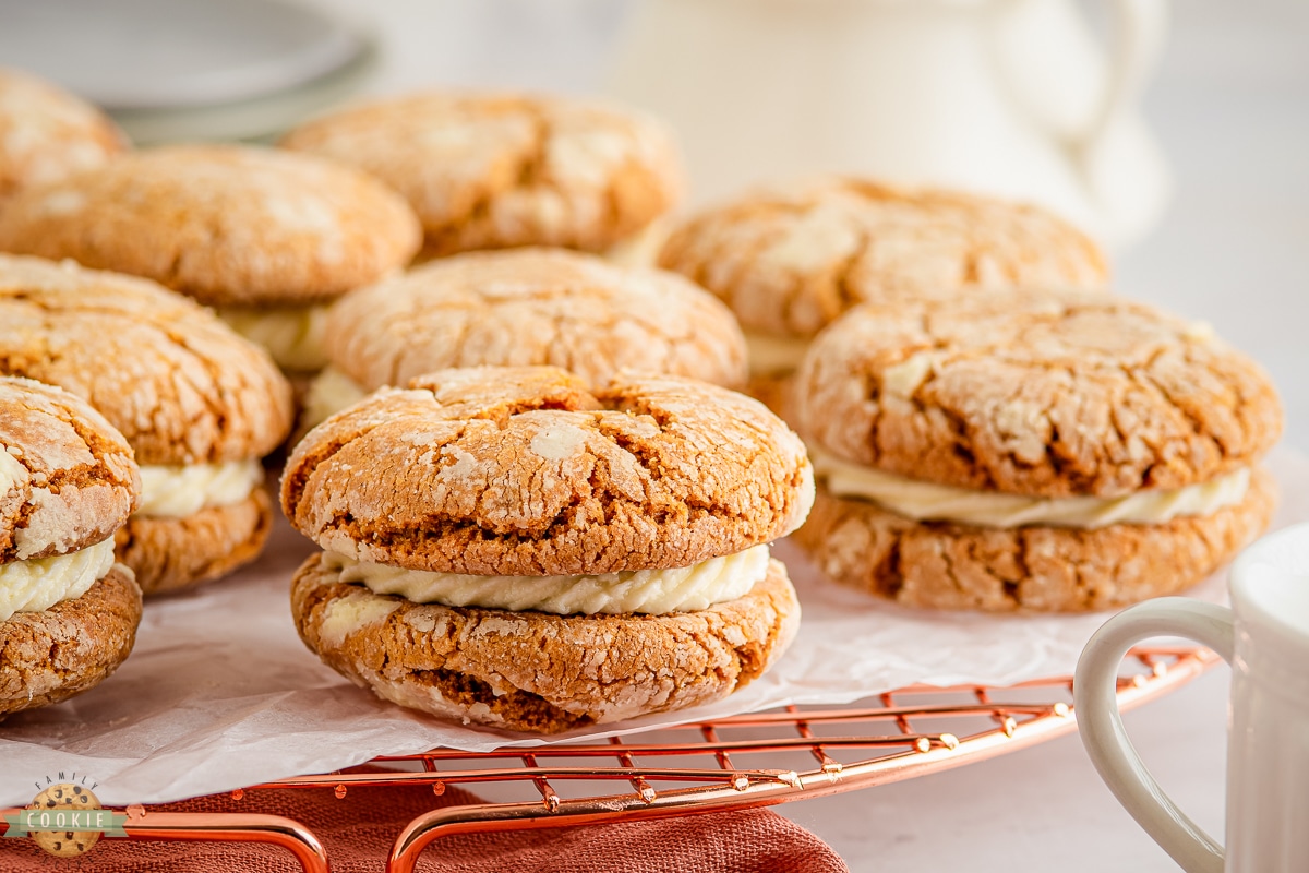 Gingerbread Sandwich Cookies.