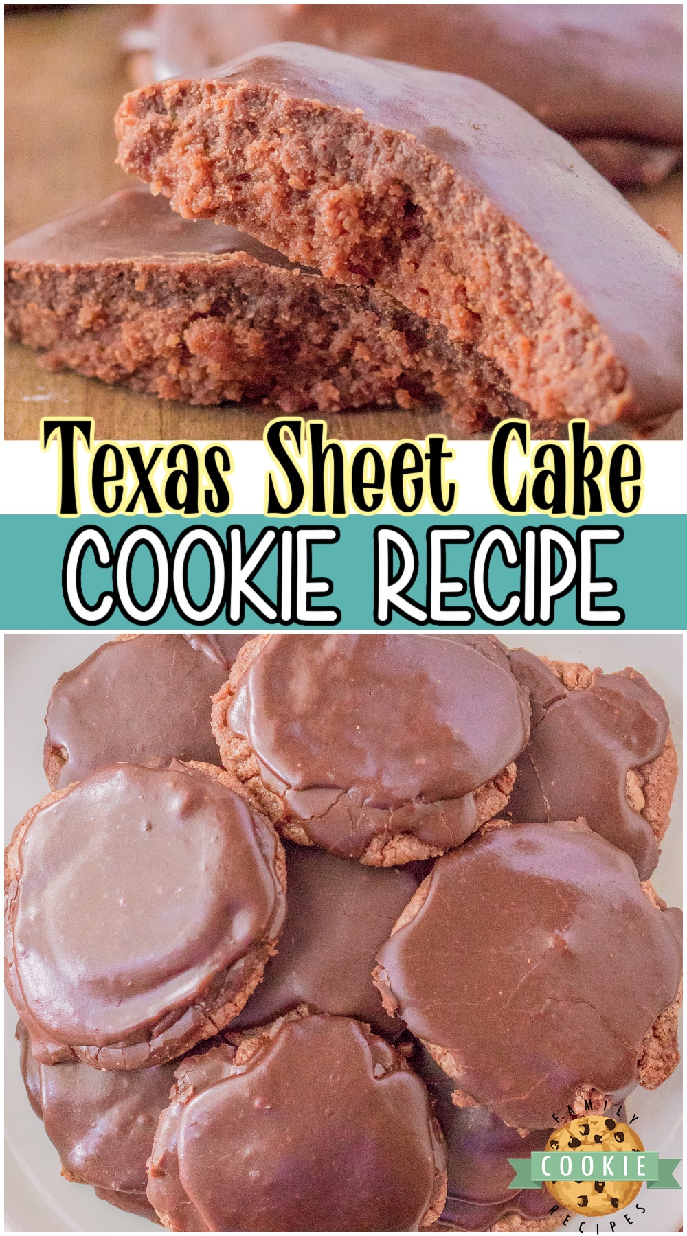 Texas sheet cake cookies are a twist on the classic chocolate cake, in cookie form! Buttery rich chocolate cookie with the iconic icing that everyone loves!