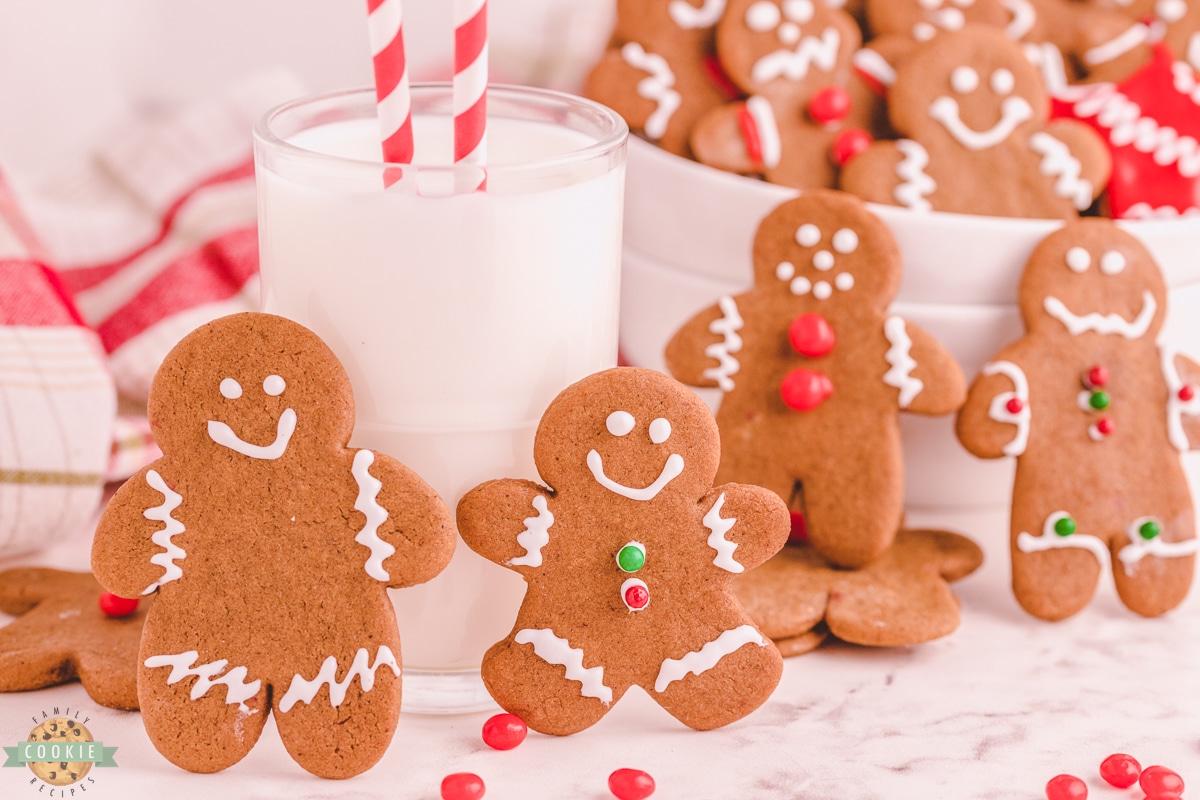 best gingerbread cut out cookies with milk