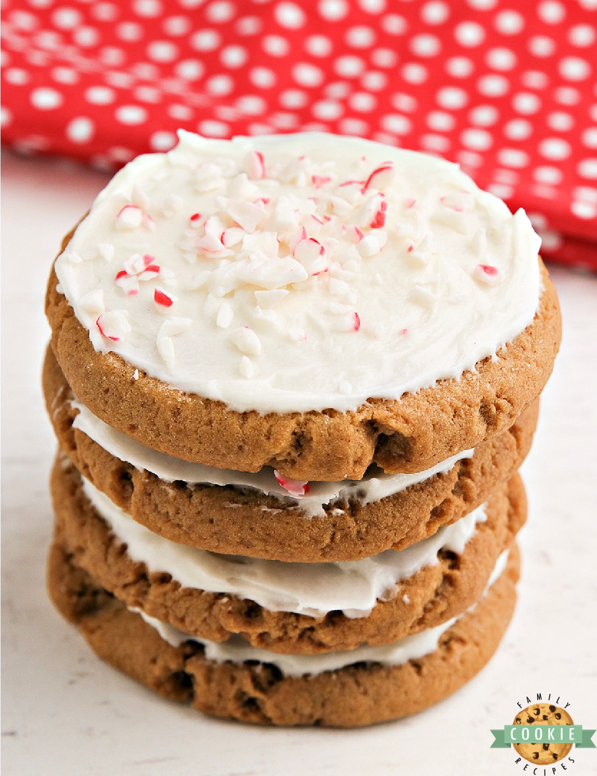 Frosted Gingerbread Sugar Cookies.