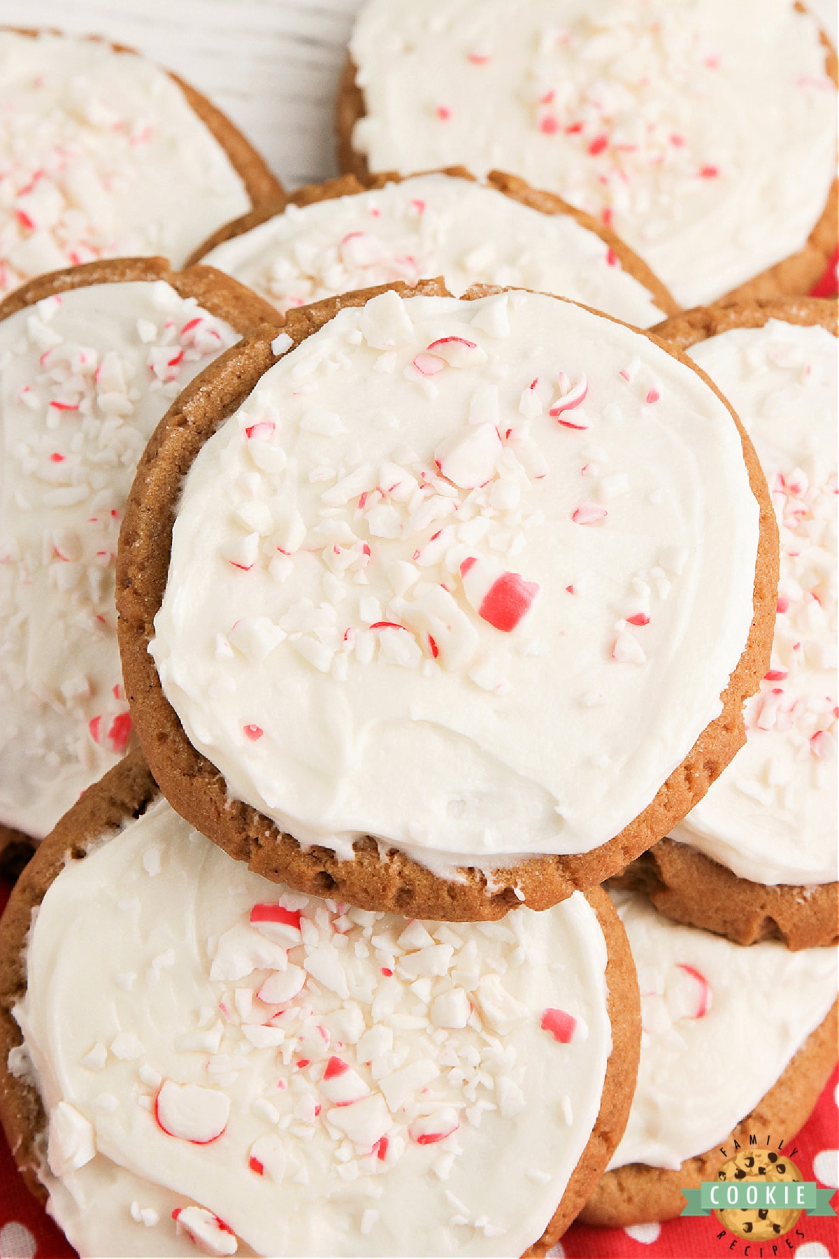 Gingerbread cookies with buttercream frosting