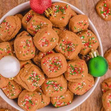 Christmas Gingerbread Cookie Bites