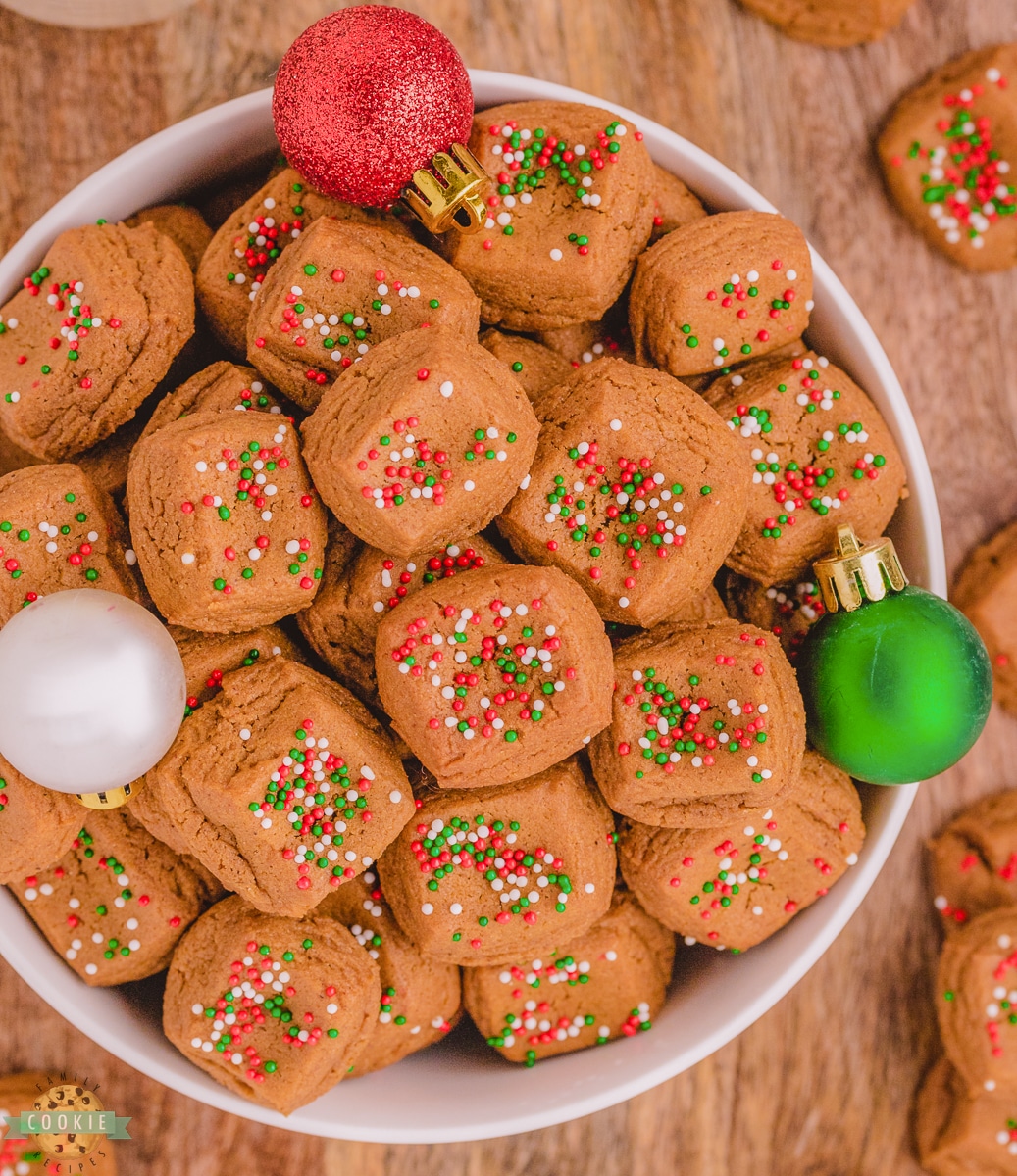 Christmas Gingerbread Cookie Bites